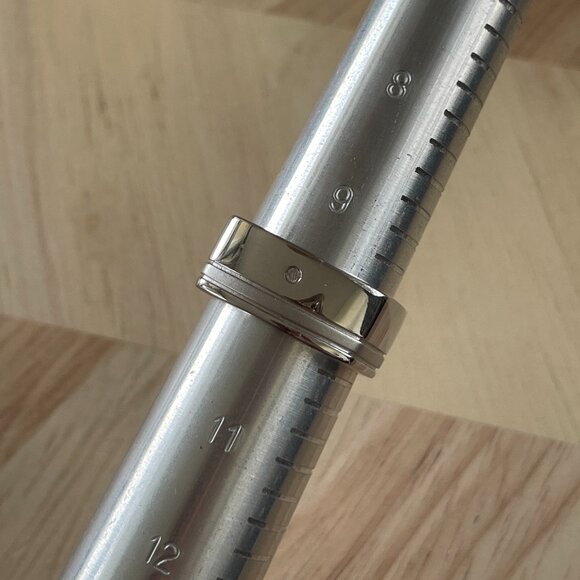 Vintage Hot Diamonds Square Shaped Silver Ring with Diamond - Picture 5 of 7